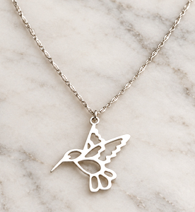 Dije plata colibrí